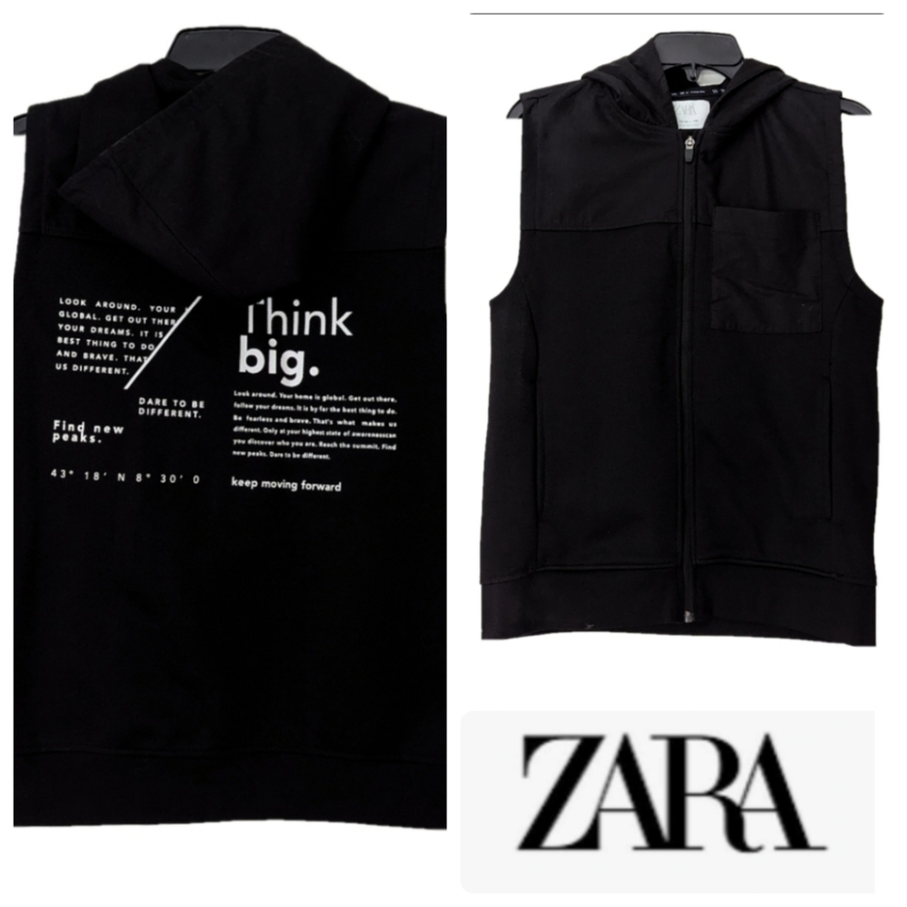 Zara kids hooded vest NWOT